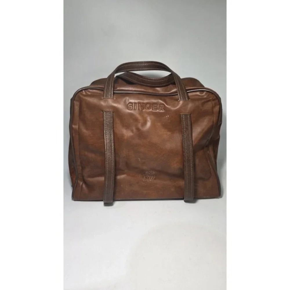 SINGER Vintage Sewing Machine Travel Vinyl‎ /Carry Case/Storage Bag